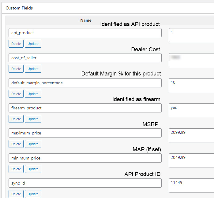 Custom fields