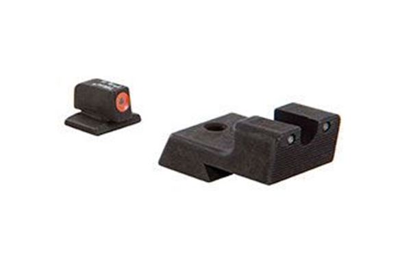 Picture of Trijicon  200527 CA128O: 1911 HD Night Sight Set - Orange Front Outline (fits Novak Low Mount Dovetail Cut)