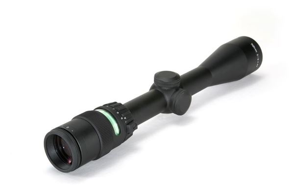 Picture of Trijicon 200005 AccuPoint 3-9x 40mm Obj 33.8-11.3 ft @ 100 yds FOV 1" Tube Black Mil-Dot Crosshair Green Dot