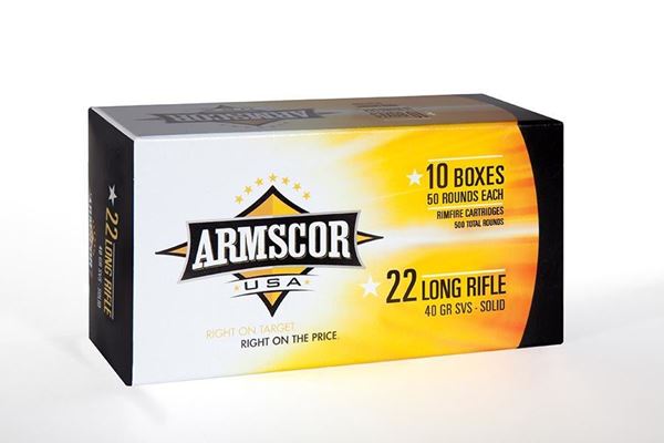Picture of Armscor USA .22 LR SVSP 40 Gr. Ammunition - 500 Rounds