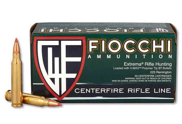 Picture of Fiocchi .223 Remington 50 Grain V-Max Ammo (Box of 50 Round)