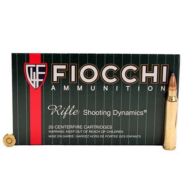 Picture of Fiocchi .223 Remington 55 Gram Pointed Soft Point Ammo (Box of 20 Round)