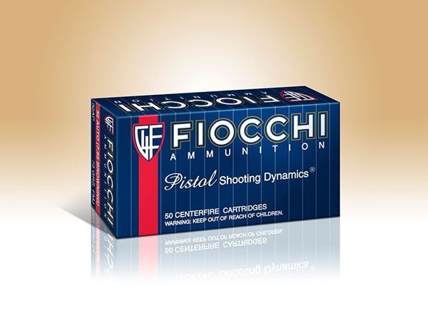 Picture of Fiocchi .38 Super Auto Pistol Shooting Dynamics 129 Grain FMJ Ammo  (Box of 50 Round)