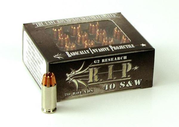 Picture of G2 Research .40 S&W 115 Grain R.I.P. Ammo - Box of 20 round