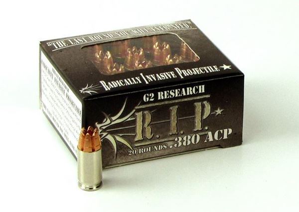 Picture of G2 Research 380 ACP 62 Grain R.I.P. Ammo - Box of 20 round