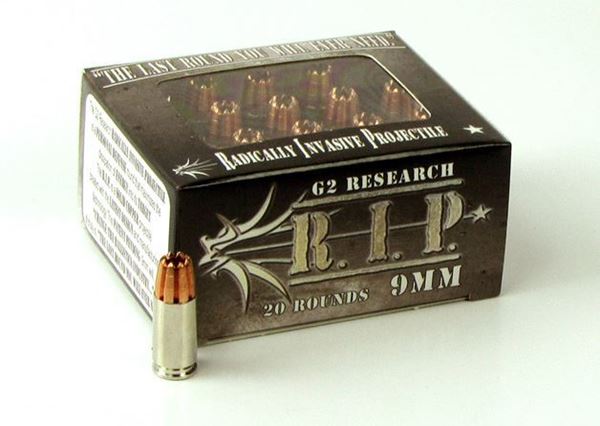 Picture of G2 Research 9 mm 92 Grain R.I.P. Ammo - Box of 20 round