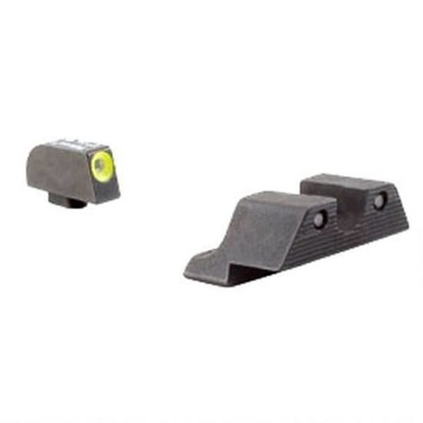 Picture of Trijicon HD Night Sights - Yellow Front Outline Glock 42 & 43 Handguns 600784