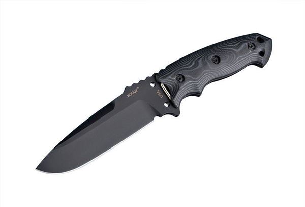 Picture of Hogue EX-F01 5 1/2 inch Fixed A-2 G10 G-Mascus Black Scales  Drop Point Blade