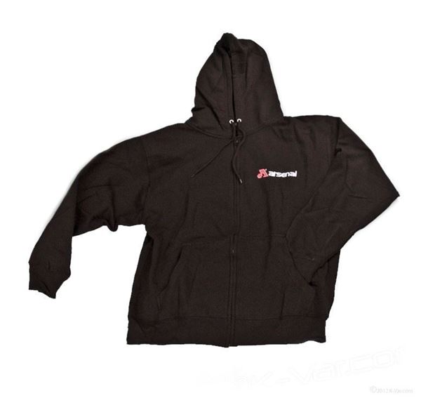Picture of Hoodies, Black,Zipper Front with Arsenal Logo -