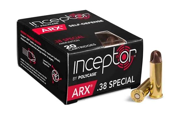 Picture of Polycase Inceptor ARX .38 Special Ammo, 200 Rounds Box (20 Cartridges X 10 Case)