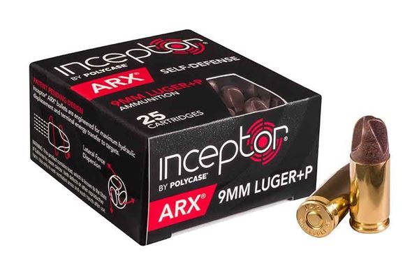 Picture of Polycase Inceptor ARX 9mm Ammo, 250 Rounds (25 Cartridges X 10 Case)
