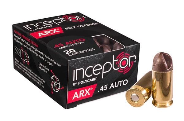 Picture of Polycase Inceptor ARX .45 ACP Ammo, 20 Rounds