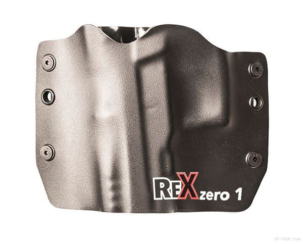 Picture of Rex Zero1S Holster (OWB, Black, Logo, Kydex, Left Hand)
