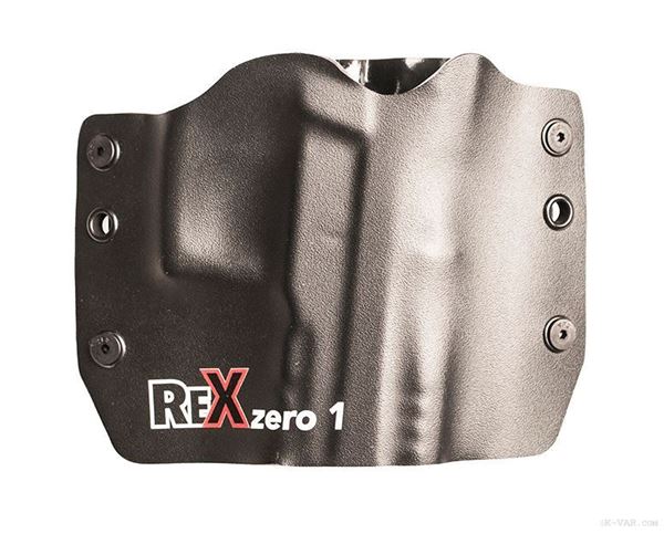 Picture of Rex Zero1S Holster (OWB, Black, Logo, Kydex, Right Hand)