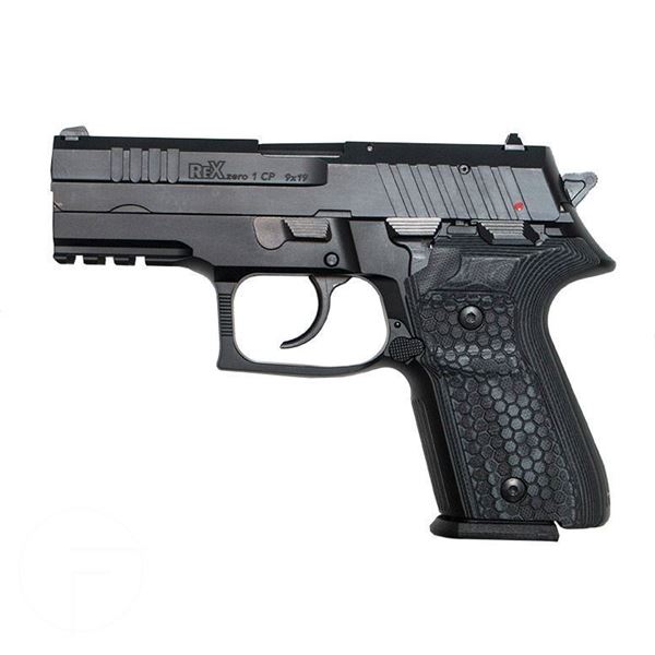 Picture of Arex Rex Zero 1CP-01B 9mm Black Semi-Automatic 15 Round Pistol