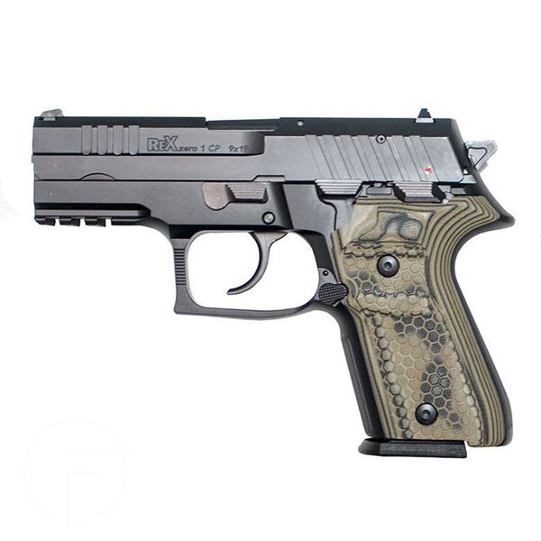 Picture of Arex Rex Zero 1CP-01G 9mm Green Semi-Automatic 15 Round Pistol