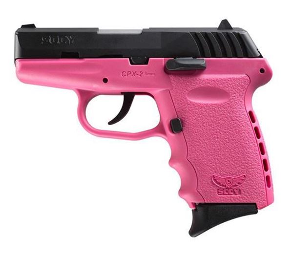 Picture of SCCY CPX-2 CB 9 x 19 mm DAO, Blu/Pink 2 x 10 Round magazine