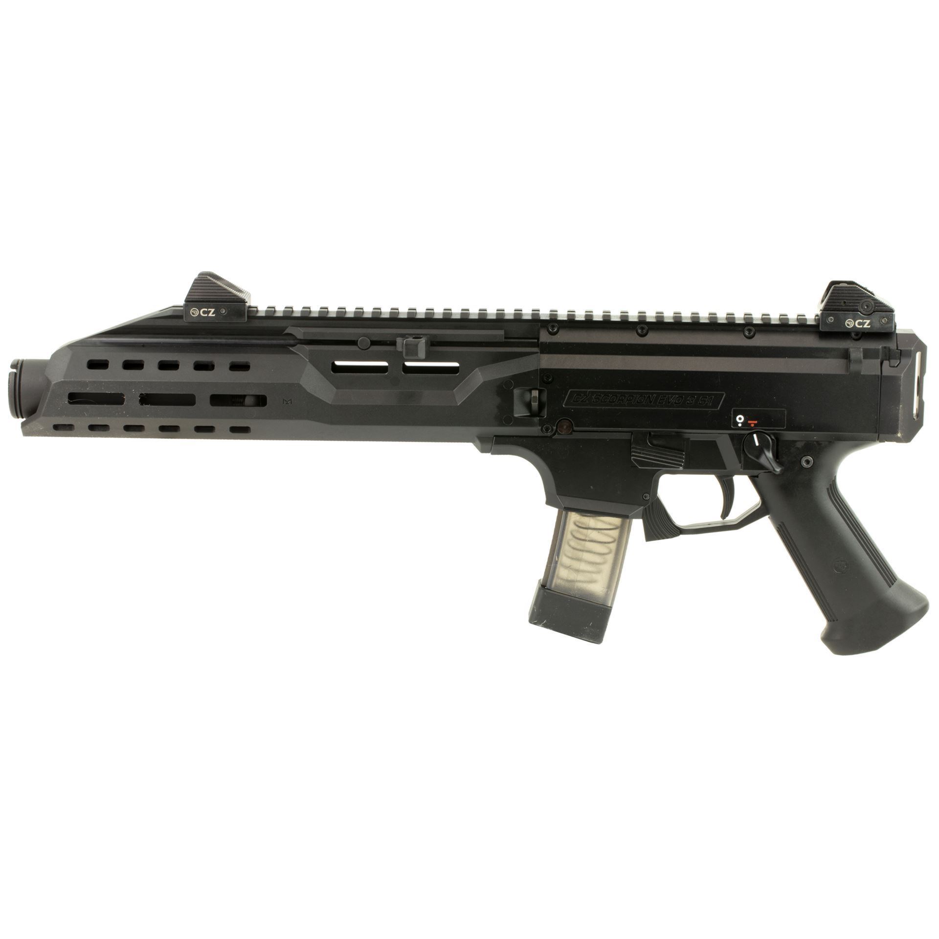 CZ Scorpion Evo 3 S1 Pistol 9 mm 7.72 in. Black 20+1 rd. w/ Flash Can