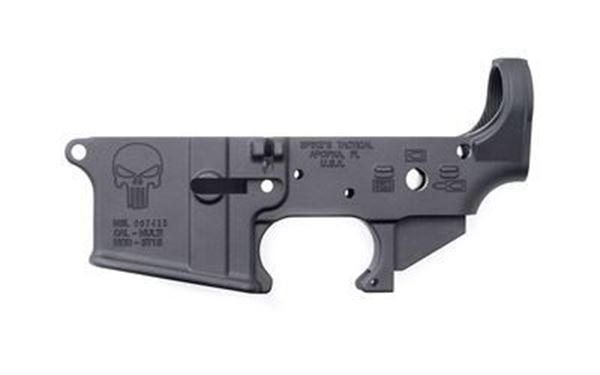 Picture of Lower Receiver Stripped - w/Punisher Logo Spike's Tactical
