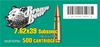 Picture of Bear Ammo 7.62x39mm 196 Grain Subsonic 500 Round Case