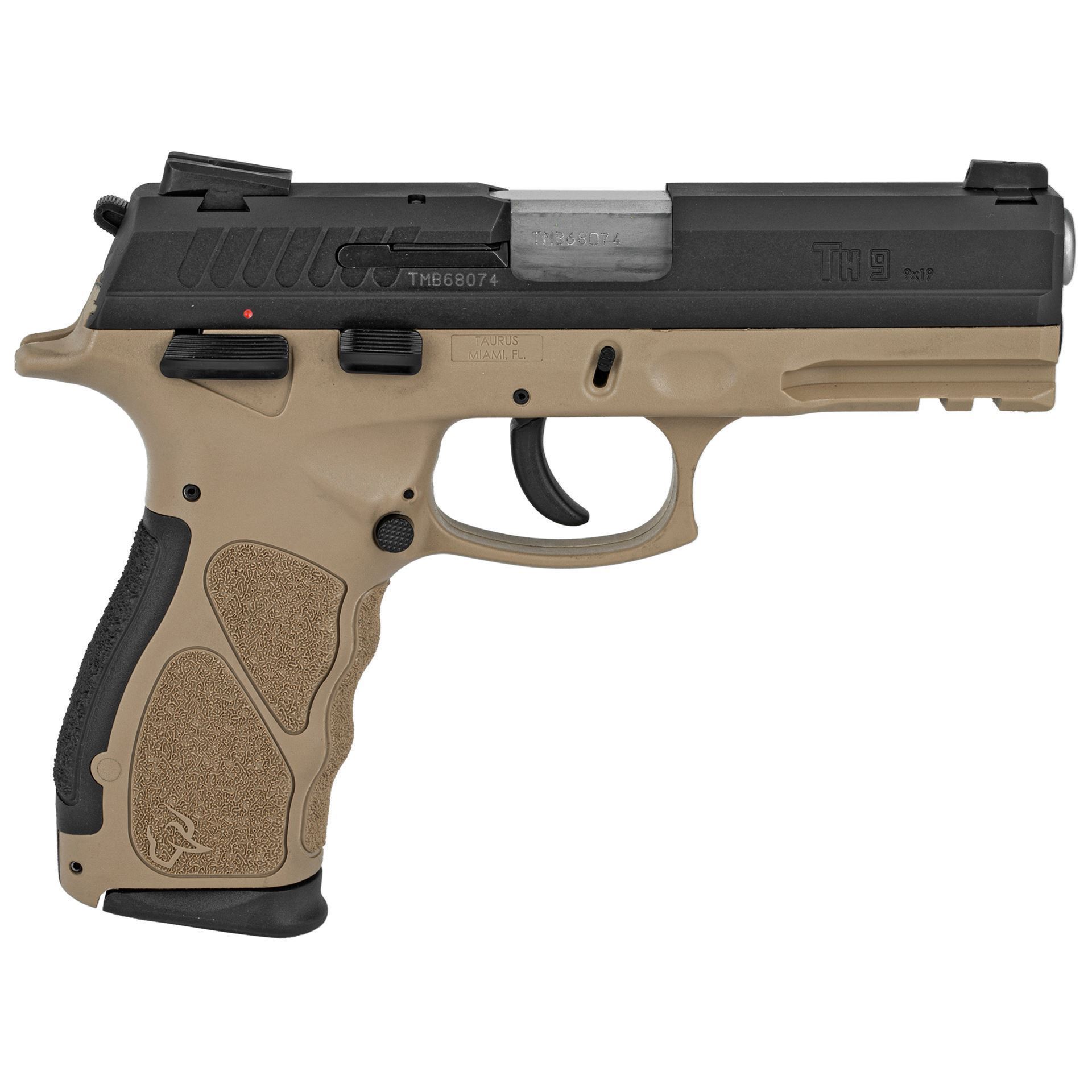 Taurus TH9 Pistol 9mm 4.25 in. Tan Black 17 rd.