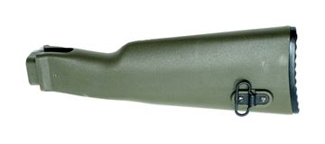 U.S. made OD Green Polymer Buttstock Assembly for Milled Receiver Rifles, NATO Length