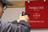 Picture of Safe Direction® Handgun Rated Composite Armor Dry-fire Board Wall Mount
