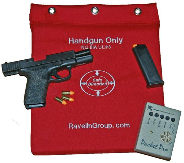 Picture of Safe Direction® Handgun Rated Composite Armor Dry-fire Board Wall Mount