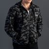 Picture of Arsenal Black Camo Cotton-Poly Relaxed Fit Zip-Up Hoodie