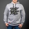 Picture of Arsenal Gray Cotton-Poly Relaxed Fit Graphic Pullover Hoodie