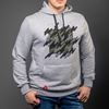 Picture of Arsenal Gray Cotton-Poly Relaxed Fit Graphic Pullover Hoodie