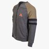 Picture of Arsenal Gray / Khaki Cotton-Poly Standard Fit Classic Crew Zip-Up Jacket