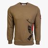 Picture of Arsenal Khaki Cotton-Poly Standard Fit Alpha Pullover Sweater