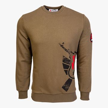 Picture of Arsenal Khaki Cotton-Poly Standard Fit Alpha Pullover Sweater