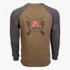 Picture of Arsenal Grey / Khaki Cotton-Poly Standard Fit Icon Pullover Sweater