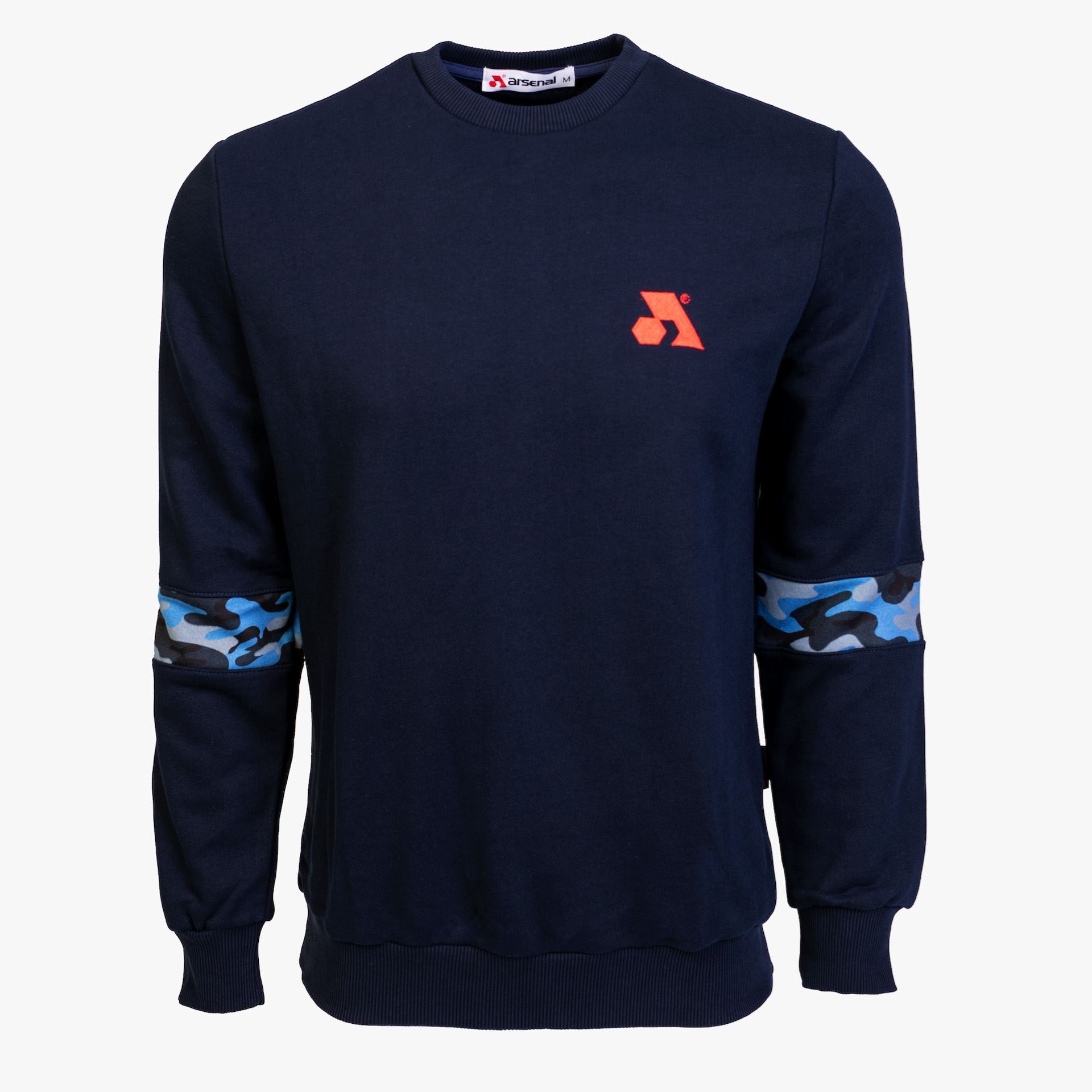 Arsenal X-Large Blue Cotton-Poly Standard Fit Flex Pullover Sweater - Arsenal