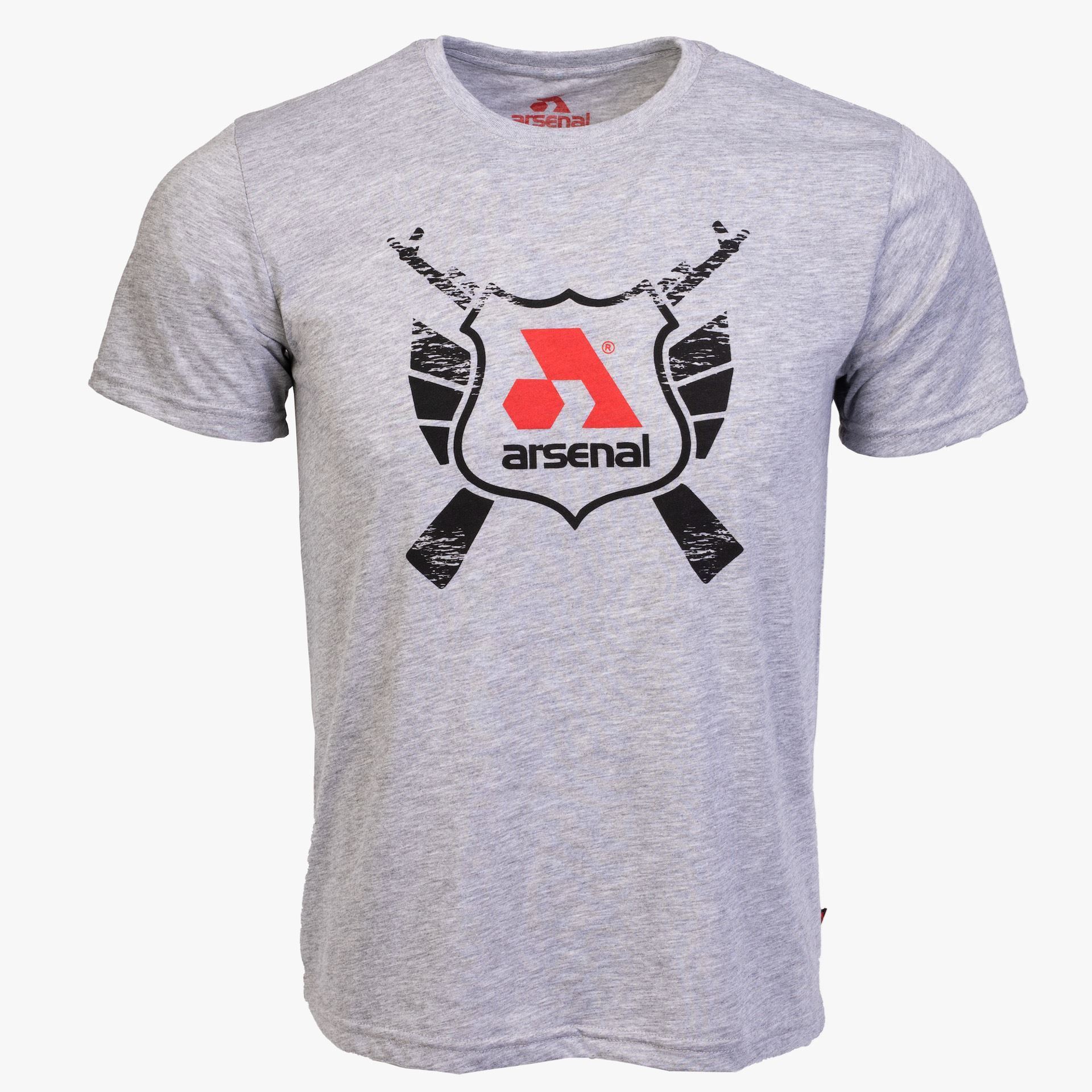 Arsenal XX-Large Gray Cotton Relaxed Fit Classic T-Shirt