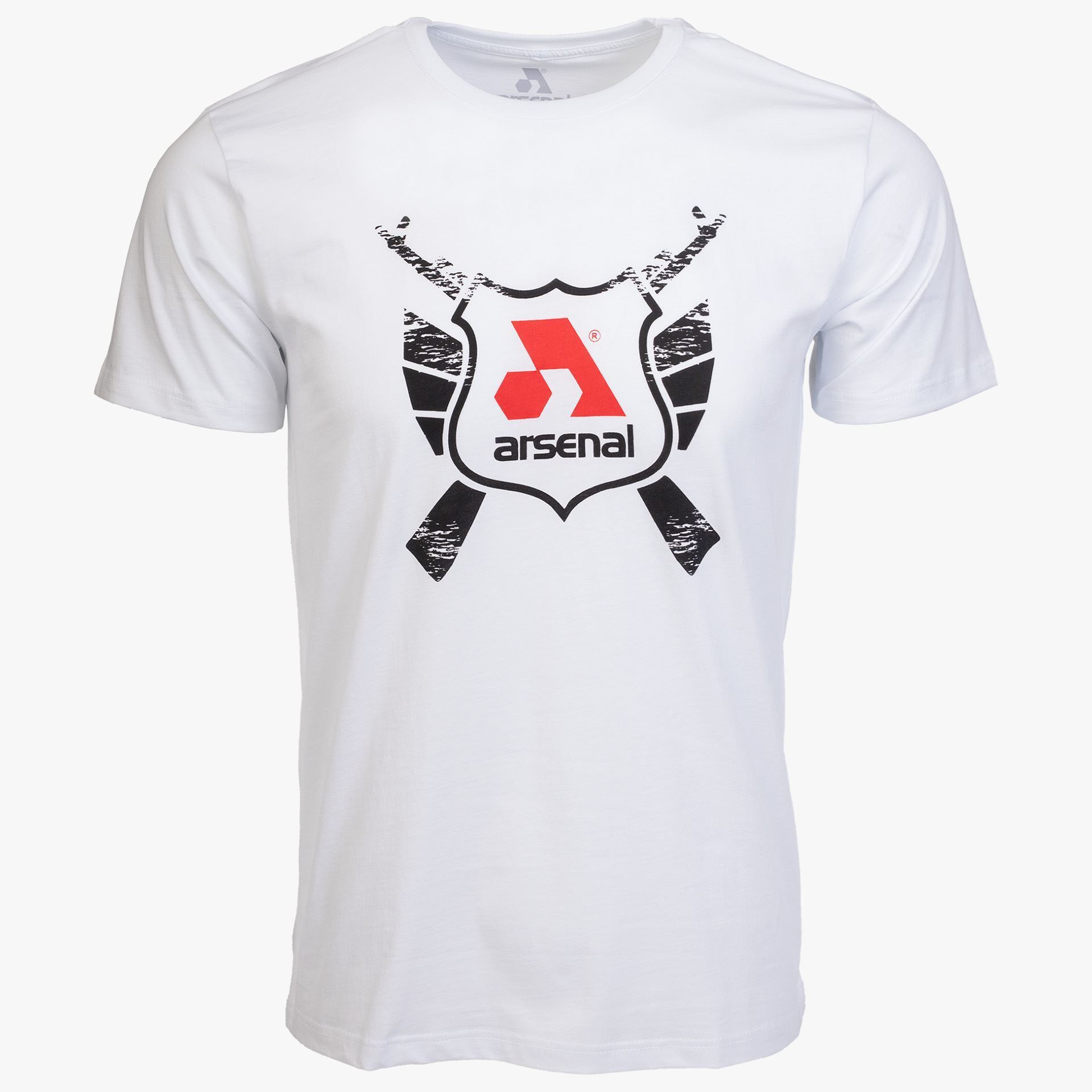 Arsenal X-Large White Cotton Relaxed Fit Classic T-Shirt - Arsenal