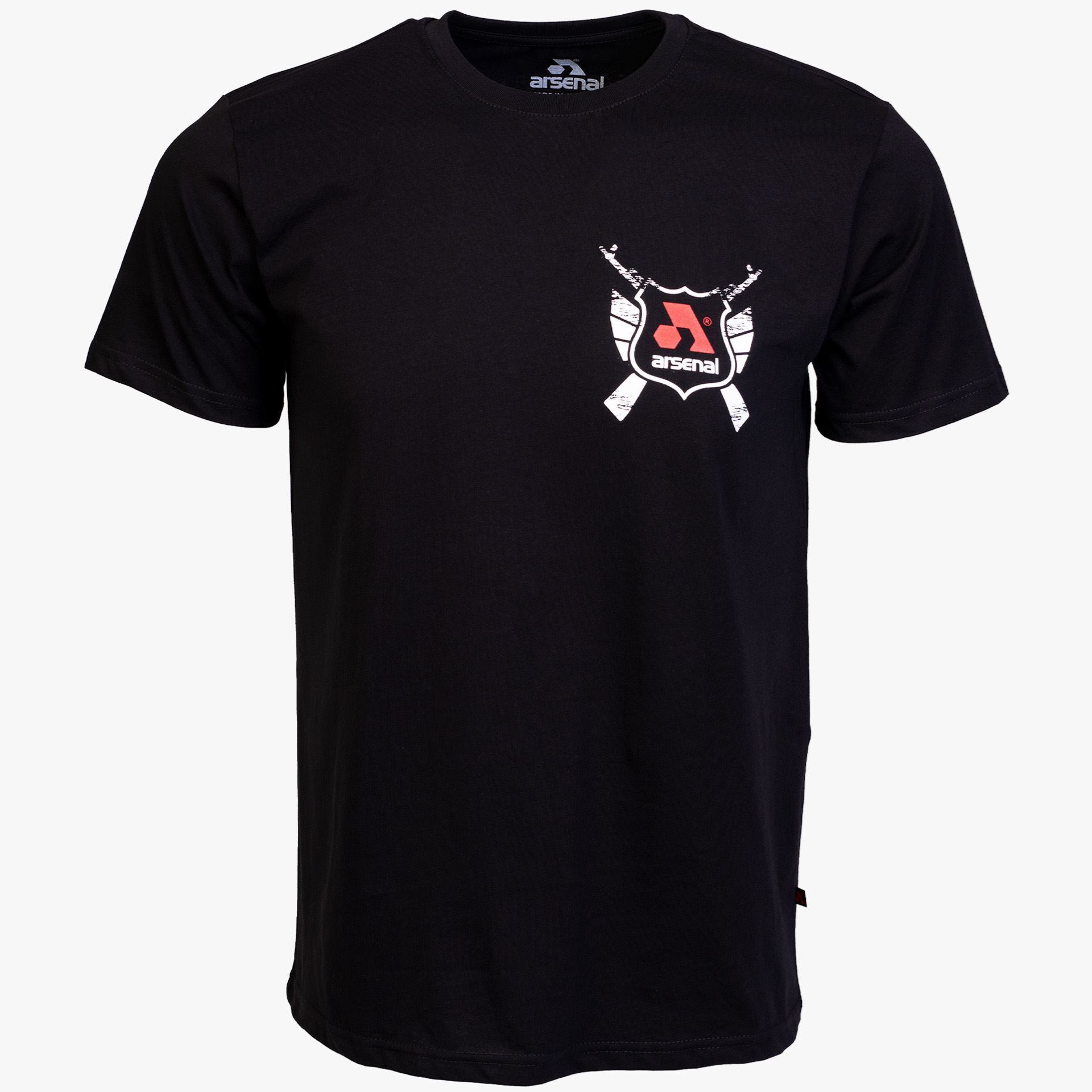 Arsenal XX-Large Black Cotton Relaxed Fit Classic T-Shirt
