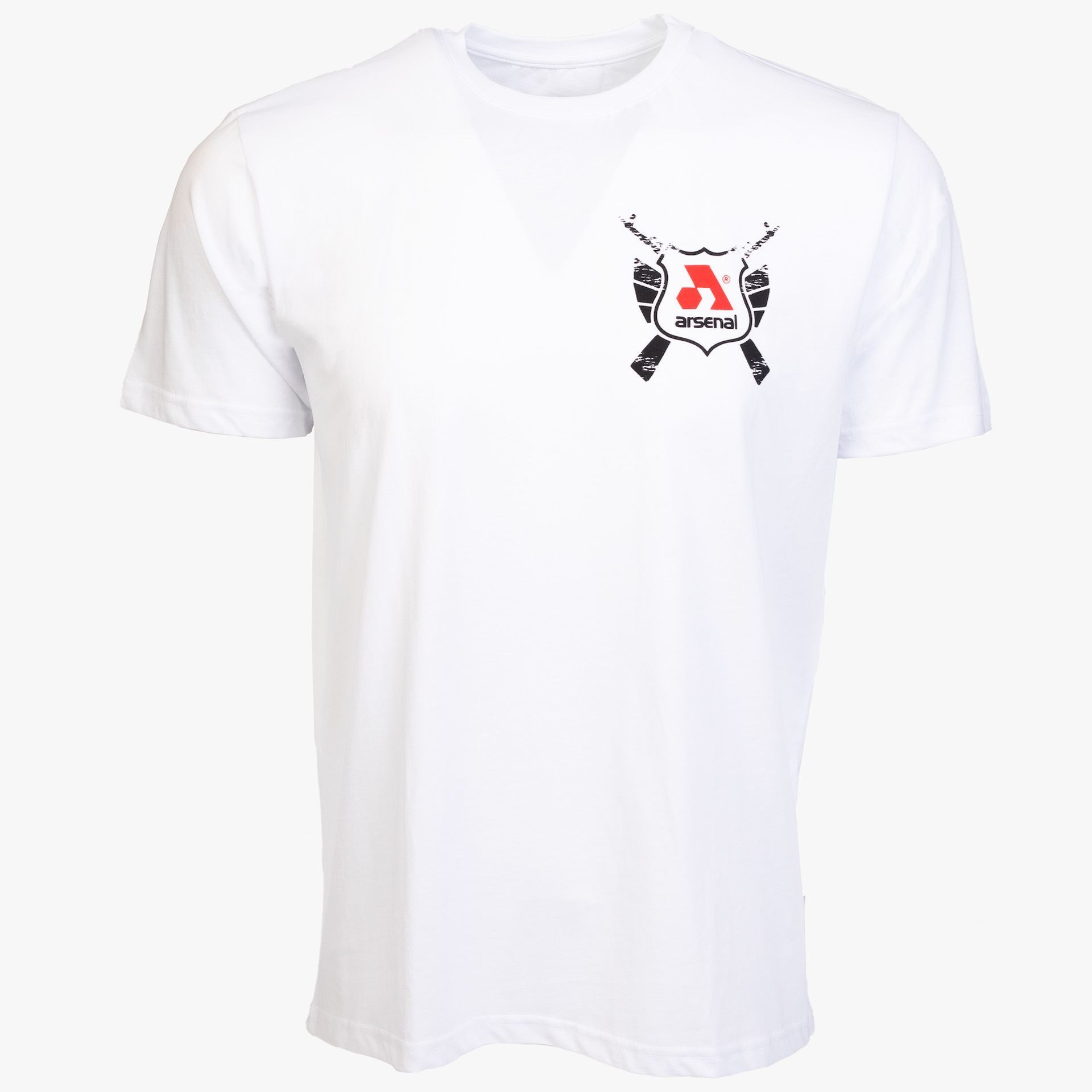 Arsenal X-Large White Cotton Relaxed Fit Classic T-Shirt - Arsenal