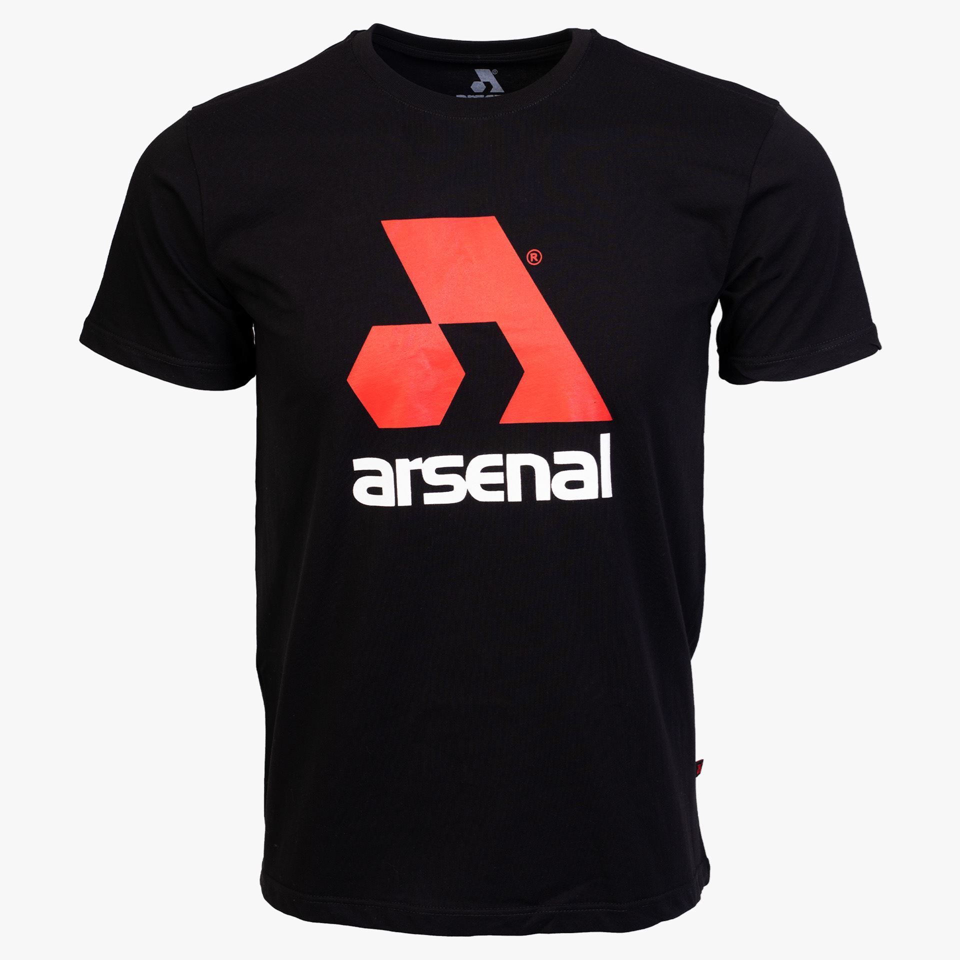 Arsenal X-Large Black Cotton Relaxed Fit Logo T-Shirt - Arsenal