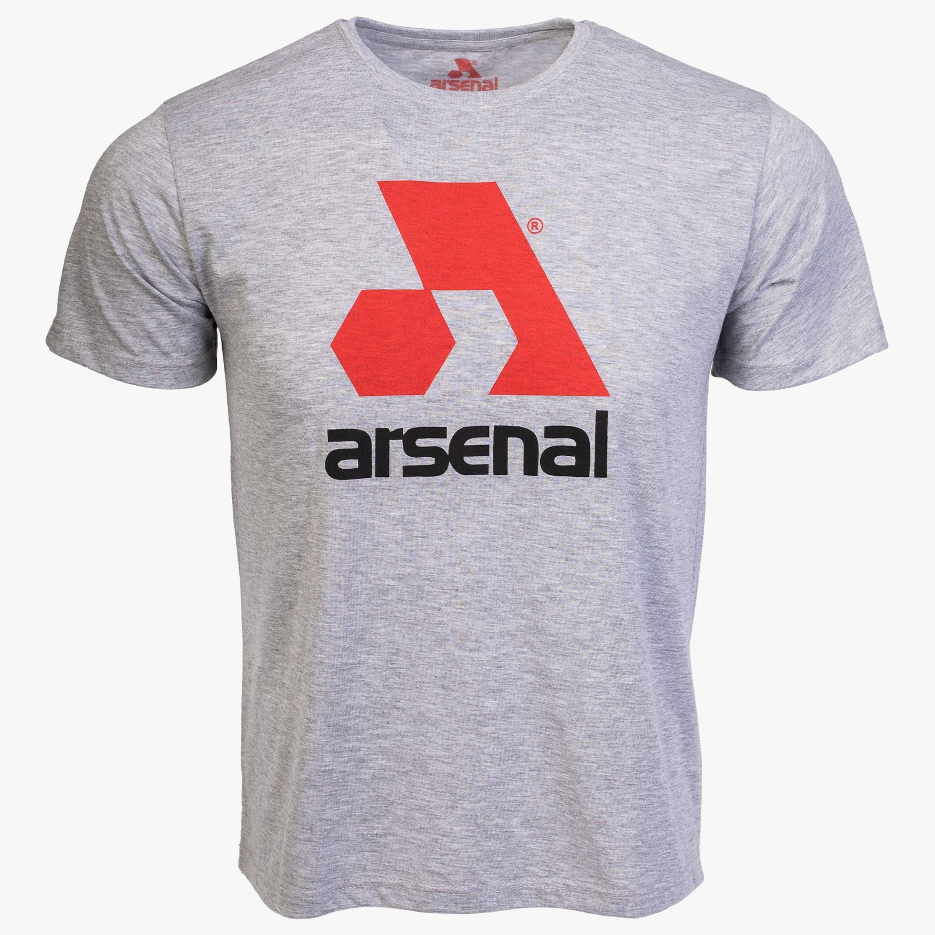 Arsenal XX-Large Gray Cotton Relaxed Fit Logo T-Shirt