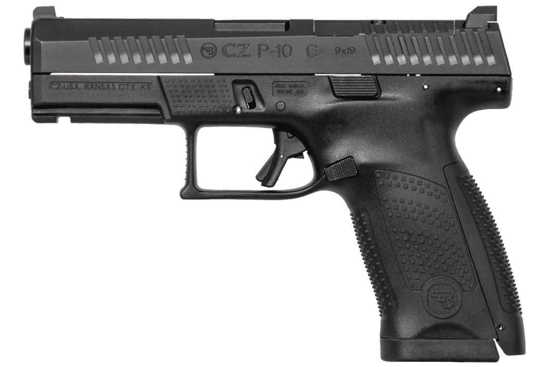 CZ P-10 C Pistol 9 mm 4.02 in. Black/Nitride 10+1 rd. Orange NS OR
