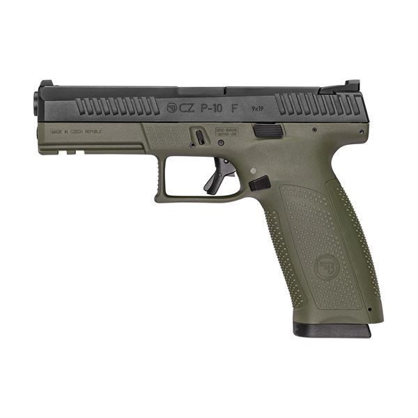 Picture of CZ P-10F 9mm OD Green Semi-Automatic Pistol (Low Capacity)