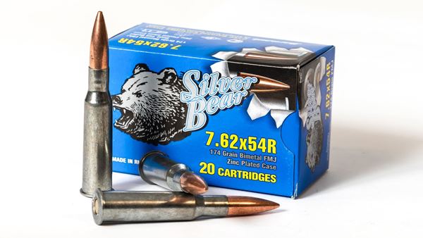 Picture of Bear Ammo 7.62x54R 174 Grain Full Metal Jacket 20 Round Box