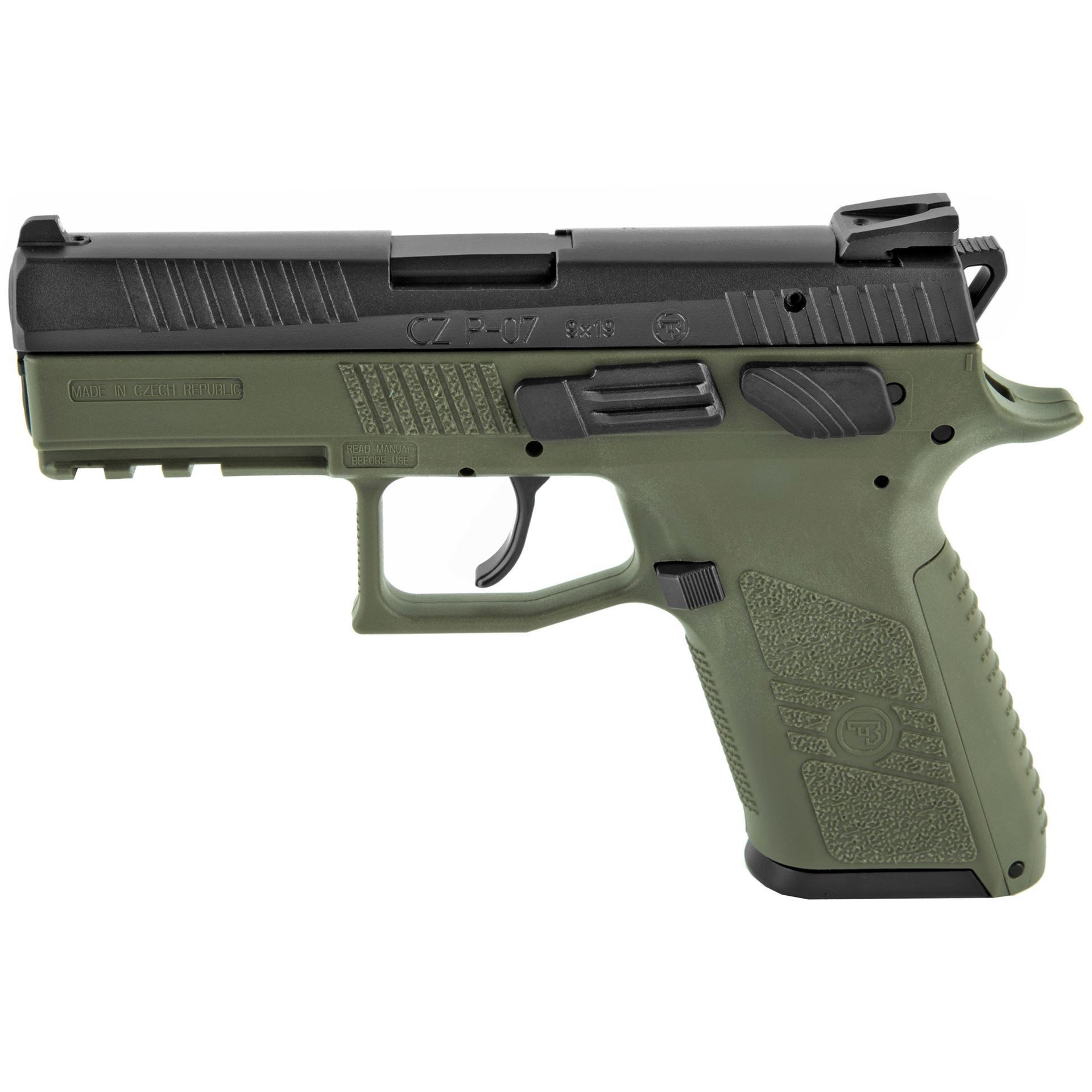 CZ P-07 Pistol 9 mm 4.36 in. OD Green/Nitride 10+1 rd. NS