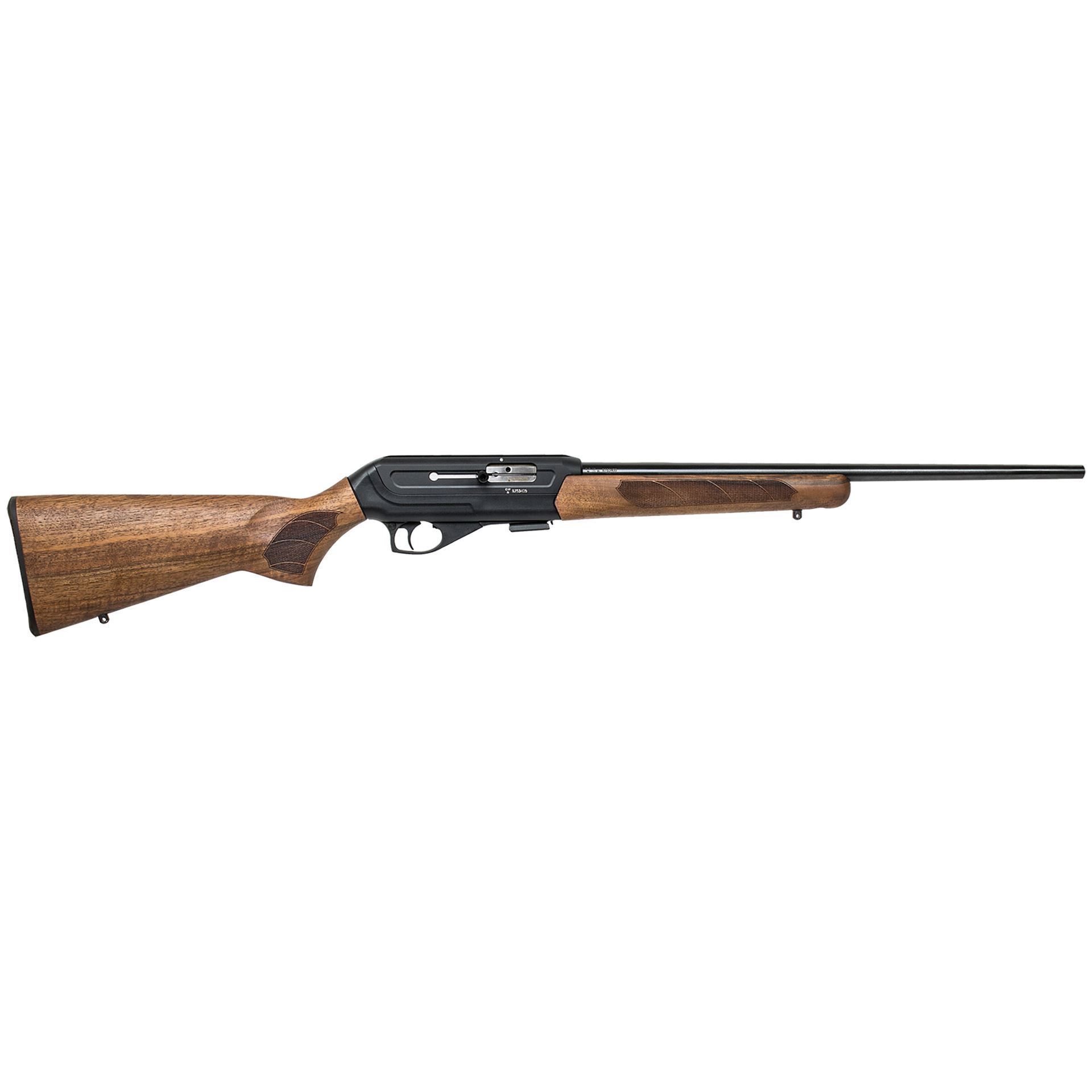 CZ-USA 02266 CZ 512 American 22 WMR Caliber with 5+1 Capacity, 20.50" Barrel, Black Metal Finish & Walnut Stock Right Hand (Full Size)