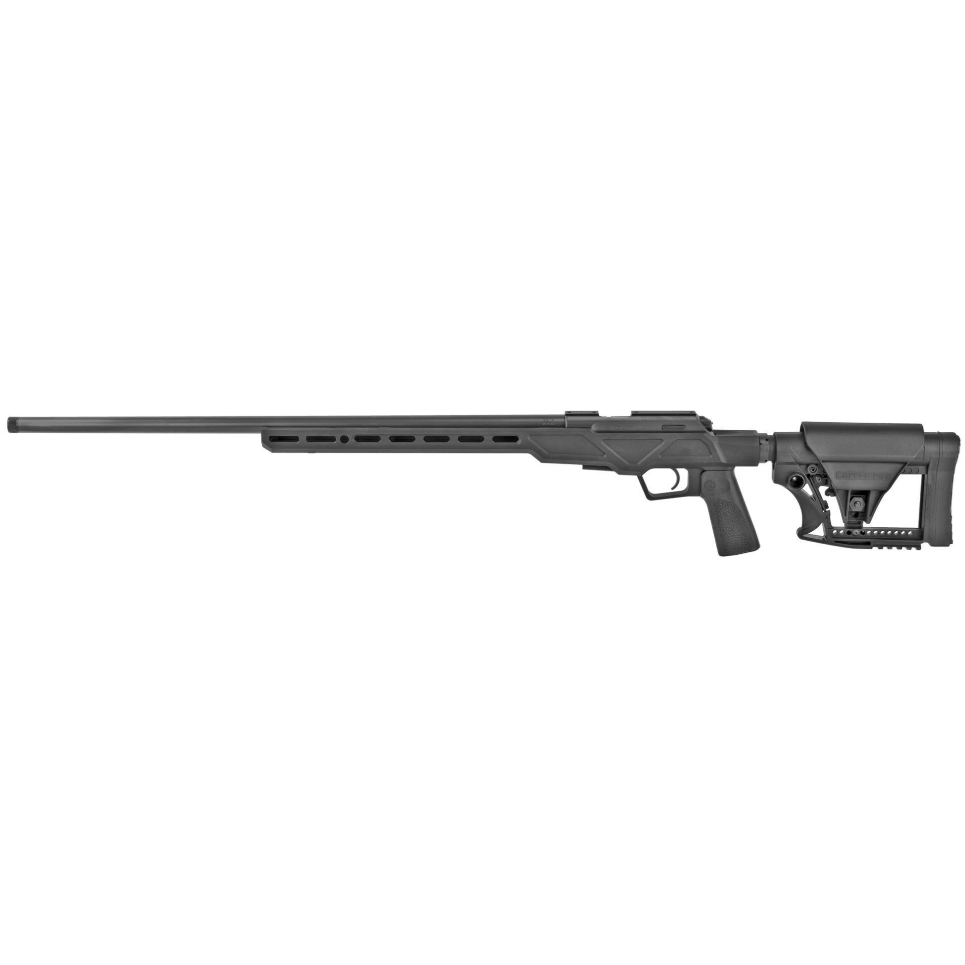 CZ-USA 02361 CZ 457 Varmint Precision Chassis SR 22 LR Caliber with 5+1 Capacity, 24" Threaded Barrel, Black Anodized Metal Finish & Adjustable Luth-AR Black Stock Right Hand (Full Size)