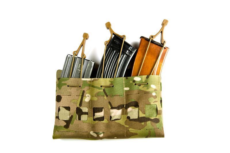 Blue Force Gear-Mag NOW! Pouch - Triple M4 Mag - Open top bungee retention - Black