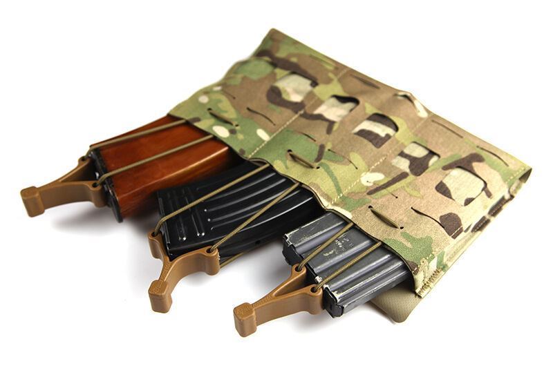 Blue Force Gear-Mag NOW! Pouch - Triple M4 Mag - Open top bungee retention -Coyote Brown